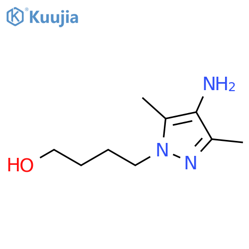 4-(4-amino-3,5-dimethyl-1H-pyrazol-1-yl)butan-1-ol structure