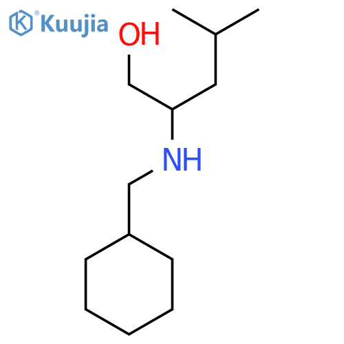 2-[(Cyclohexylmethyl)amino]-4-methylpentan-1-ol structure
