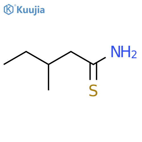 Pentanethioamide, 3-methyl- structure