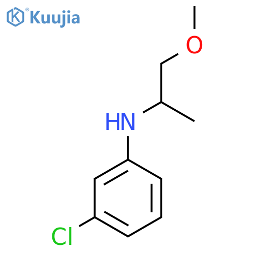 3-chloro-N-(1-methoxypropan-2-yl)aniline structure
