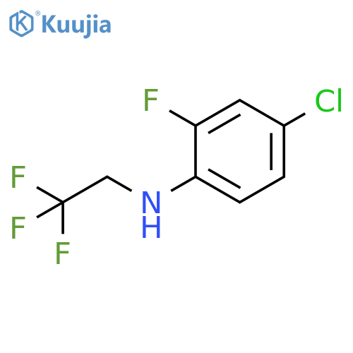 4-chloro-2-fluoro-N-(2,2,2-trifluoroethyl)aniline structure