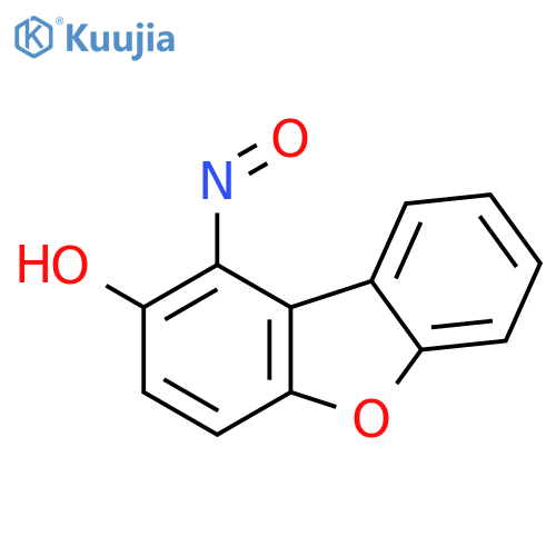 2-Dibenzofuranol, 1-nitroso- structure