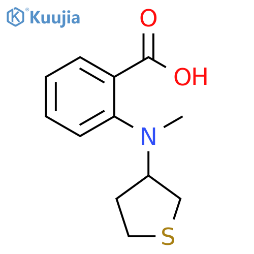 2-[methyl(thiolan-3-yl)amino]benzoic acid structure