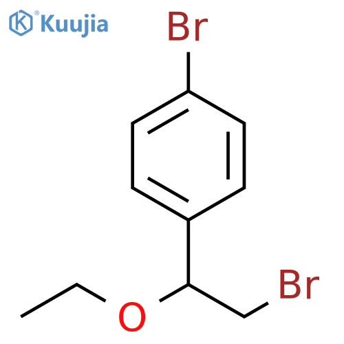 1-bromo-4-(2-bromo-1-ethoxyethyl)benzene structure