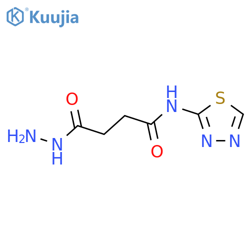 Butanoic acid,4-oxo-4-(1,3,4-thiadiazol-2-ylamino)-, hydrazide structure