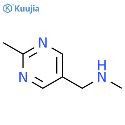 N-Methyl-1-(2-methylpyrimidin-5-yl)methanamine structure