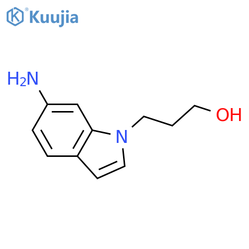 3-(6-amino-1H-indol-1-yl)propan-1-ol structure