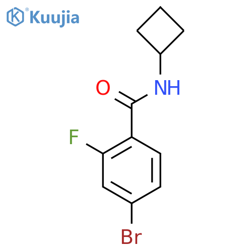 4-Bromo-N-cyclobutyl-2-fluorobenzamide structure