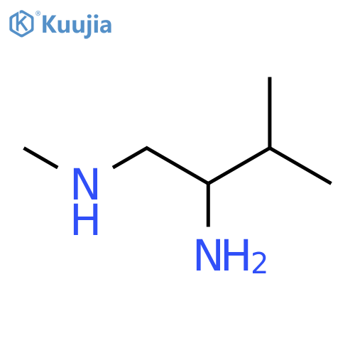 (2-amino-3-methylbutyl)(methyl)amine structure