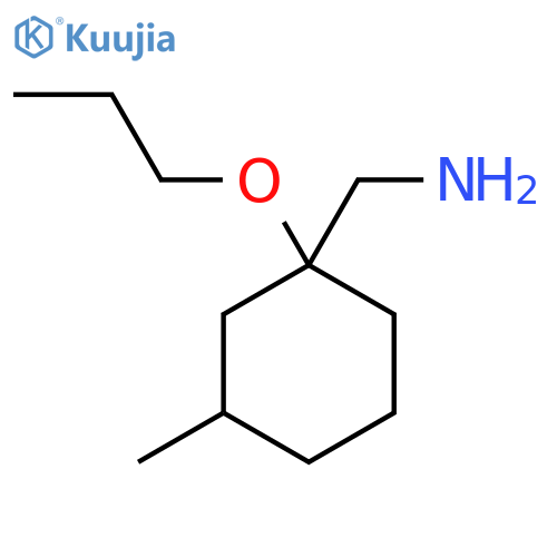 (3-methyl-1-propoxycyclohexyl)methanamine structure