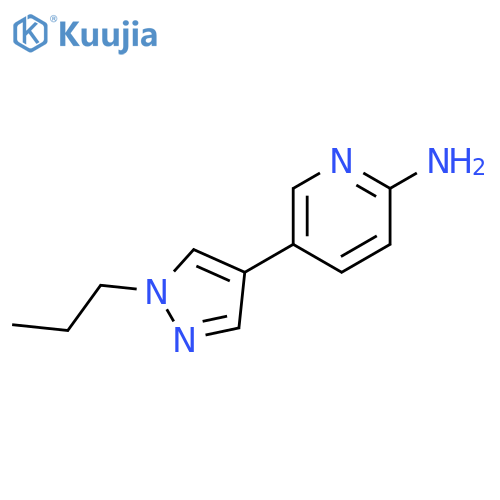 5-(1-Propyl-1H-pyrazol-4-yl)pyridin-2-amine structure