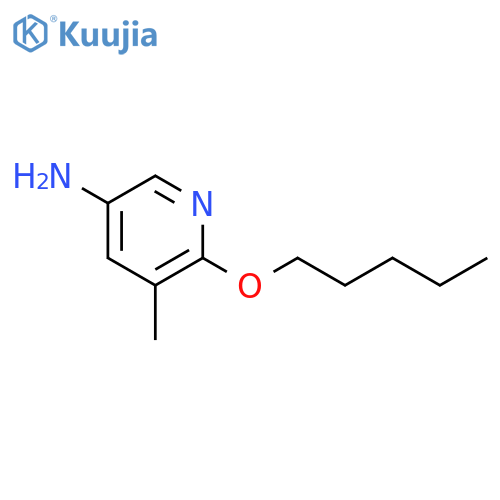 5-Methyl-6-(pentyloxy)pyridin-3-amine structure