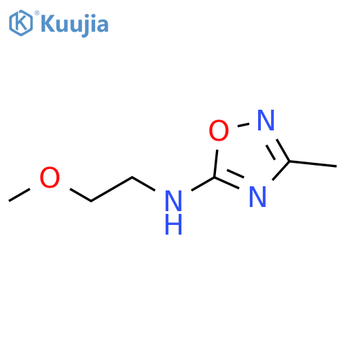N-(2-methoxyethyl)-3-methyl-1,2,4-oxadiazol-5-amine structure