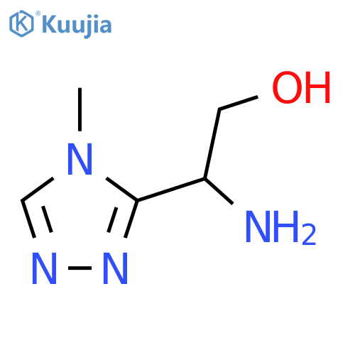 2-amino-2-(4-methyl-4H-1,2,4-triazol-3-yl)ethan-1-ol structure