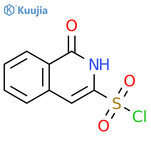 1-OXO-1,2-DIHYDROISOQUINOLINE-3-SULFONYL CHLORIDE structure