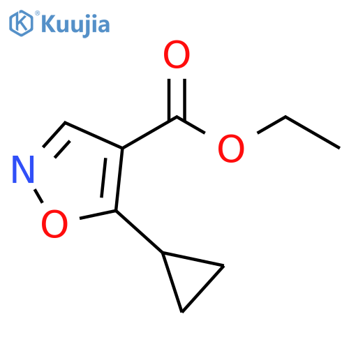 ethyl 5-cyclopropyl-1,2-oxazole-4-carboxylate structure