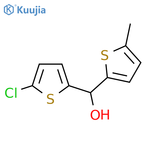 (5-chlorothiophen-2-yl)-(5-methylthiophen-2-yl)methanol structure