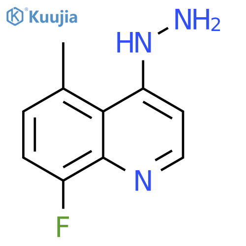 8-FLUORO-4-HYDRAZINYL-5-METHYLQUINOLINE structure
