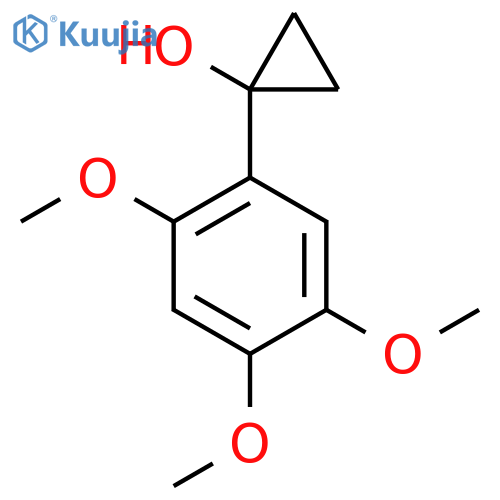 1-(2,4,5-trimethoxyphenyl)cyclopropan-1-ol structure