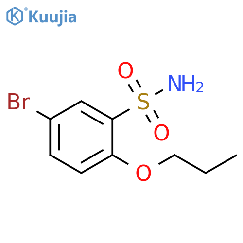 5-bromo-2-propoxybenzene-1-sulfonamide structure
