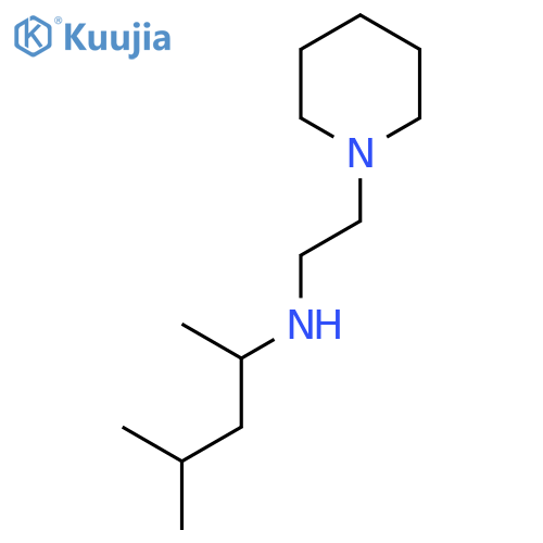 (4-methylpentan-2-yl)[2-(piperidin-1-yl)ethyl]amine structure
