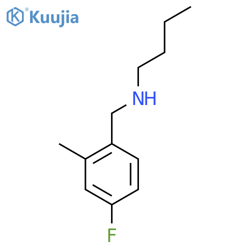 butyl(4-fluoro-2-methylphenyl)methylamine structure