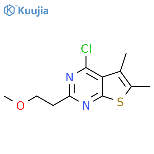 4-chloro-2-(2-methoxyethyl)-5,6-dimethylthieno2,3-dpyrimidine structure