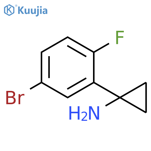 1-(5-bromo-2-fluorophenyl)cyclopropan-1-amine structure