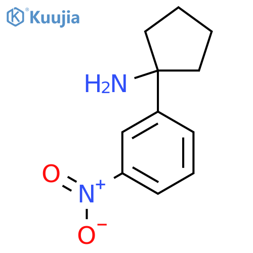 1-(3-Nitrophenyl)cyclopentan-1-amine structure