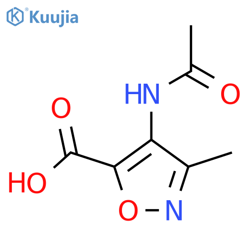 4-Acetamido-3-methyl-1,2-oxazole-5-carboxylic acid structure