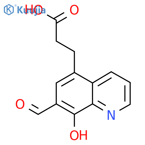 3-(7-Formyl-8-hydroxyquinolin-5-yl)propanoic acid structure