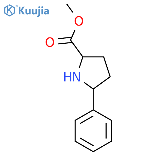 Methyl 5-phenylpyrrolidine-2-carboxylate structure