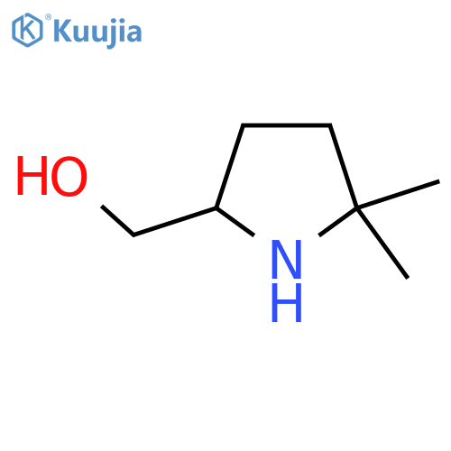 (5,5-Dimethylpyrrolidin-2-yl)methanol structure