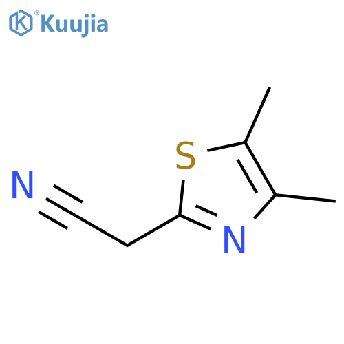 2-(dimethyl-1,3-thiazol-2-yl)acetonitrile structure