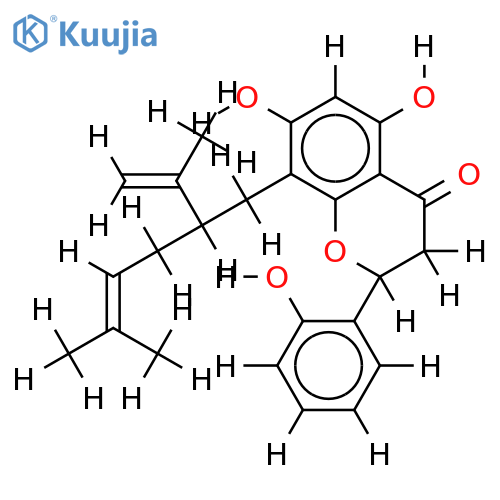 5,7,2'-trihydroxy-8-lavandulylflavanone structure