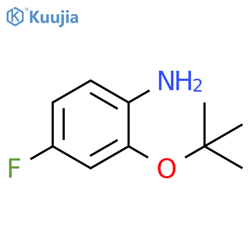 2-(tert-butoxy)-4-fluoroaniline structure