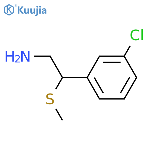 2-(3-chlorophenyl)-2-(methylsulfanyl)ethan-1-amine structure