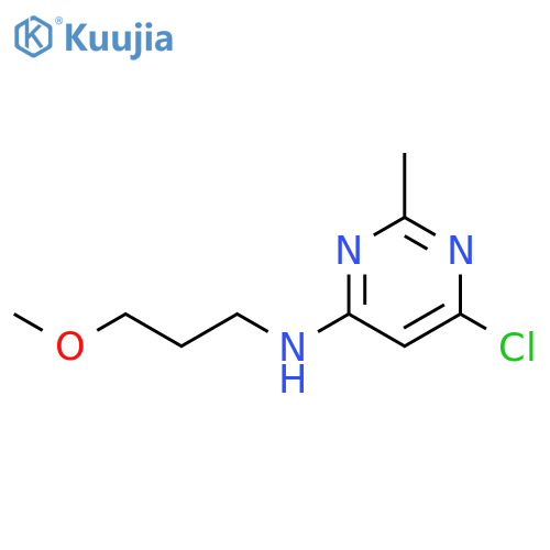 6-chloro-N-(3-methoxypropyl)-2-methylpyrimidin-4-amine structure
