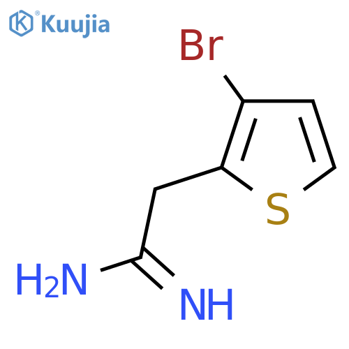 2-(3-bromothiophen-2-yl)ethanimidamide structure