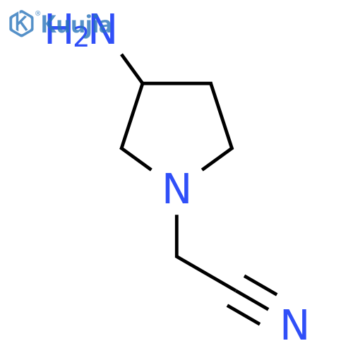 2-(3-Aminopyrrolidin-1-yl)acetonitrile structure