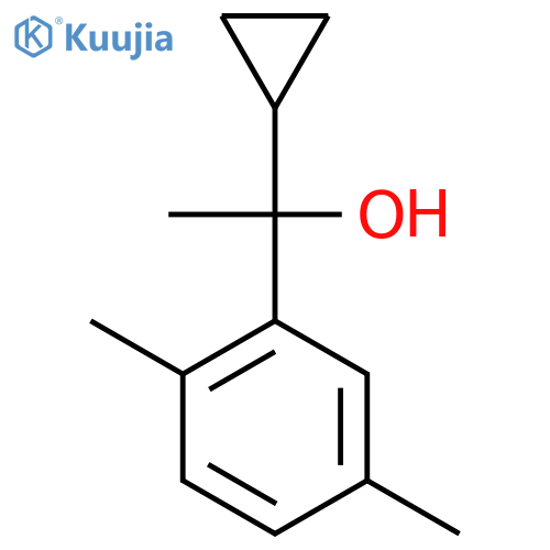 1-(2,5-Dimethylphenyl)-1-cyclopropyl ethanol structure