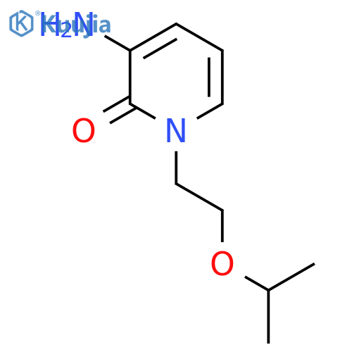 3-amino-1-2-(propan-2-yloxy)ethyl-1,2-dihydropyridin-2-one structure