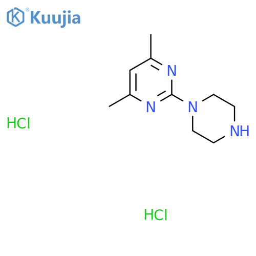 4,6-Dimethyl-2-(piperazin-1-yl)pyrimidine dihydrochloride structure