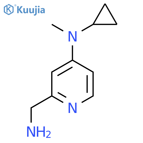 2-(aminomethyl)-N-cyclopropyl-N-methylpyridin-4-amine structure