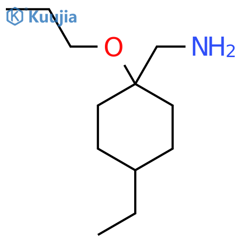 (4-Ethyl-1-propoxycyclohexyl)methanamine structure