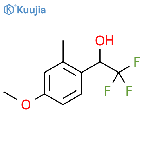 2,2,2-trifluoro-1-(4-methoxy-2-methylphenyl)ethan-1-ol structure