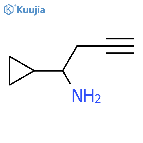 1-Cyclopropylbut-3-yn-1-amine structure