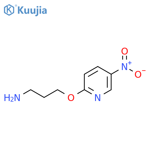3-(5-nitropyridin-2-yl)oxypropan-1-amine structure