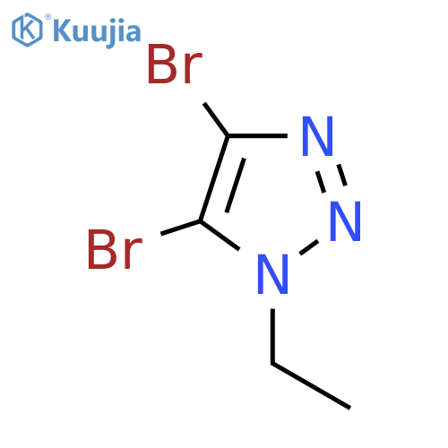 4,5-dibromo-1-ethyl-1H-1,2,3-triazole structure
