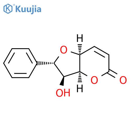 (2R,3R,3As,7aS)-3-hydroxy-2-phenyl-2,3,3a,7a-tetrahydrofuro[3,2-b]pyran-5-one structure